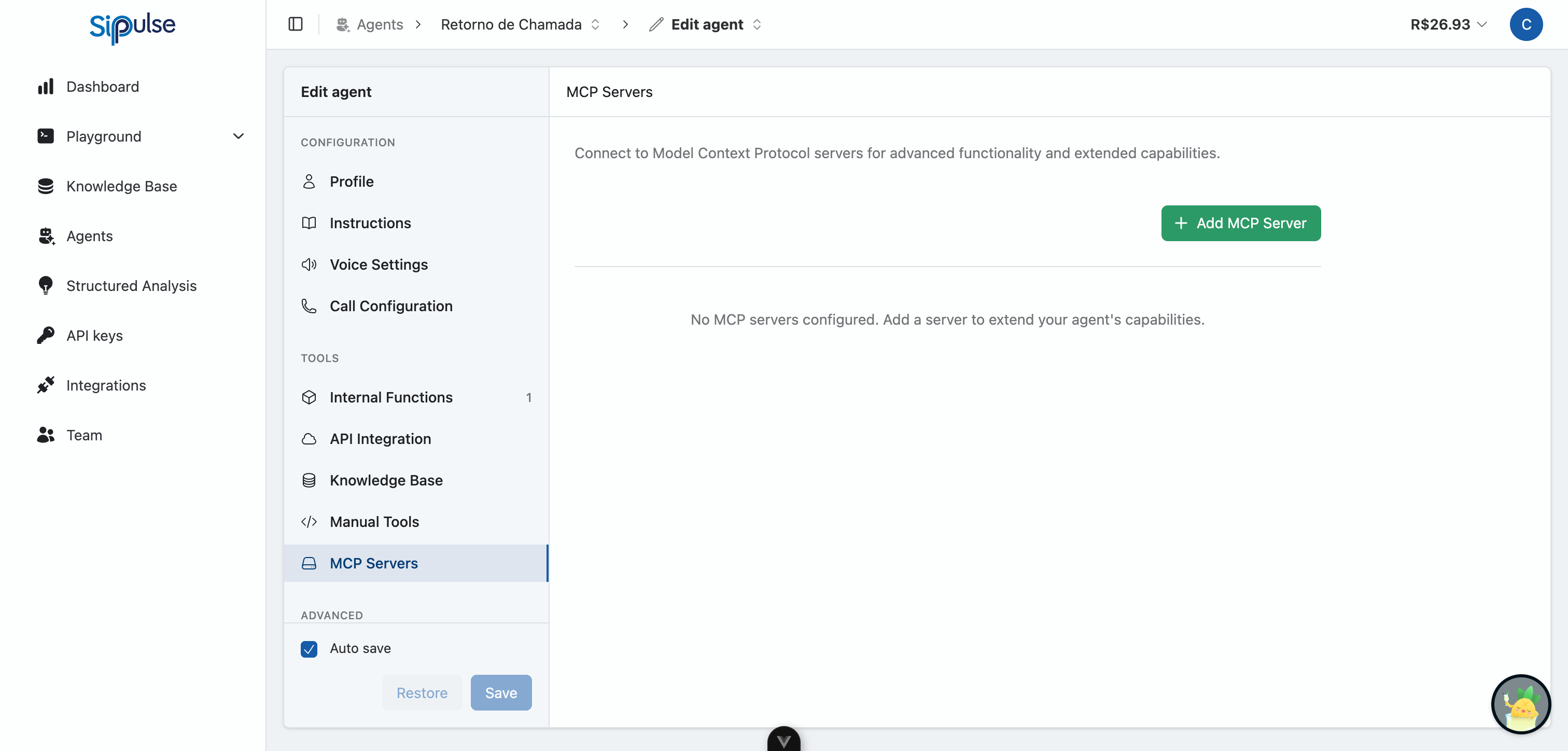 MCP Servers configuration