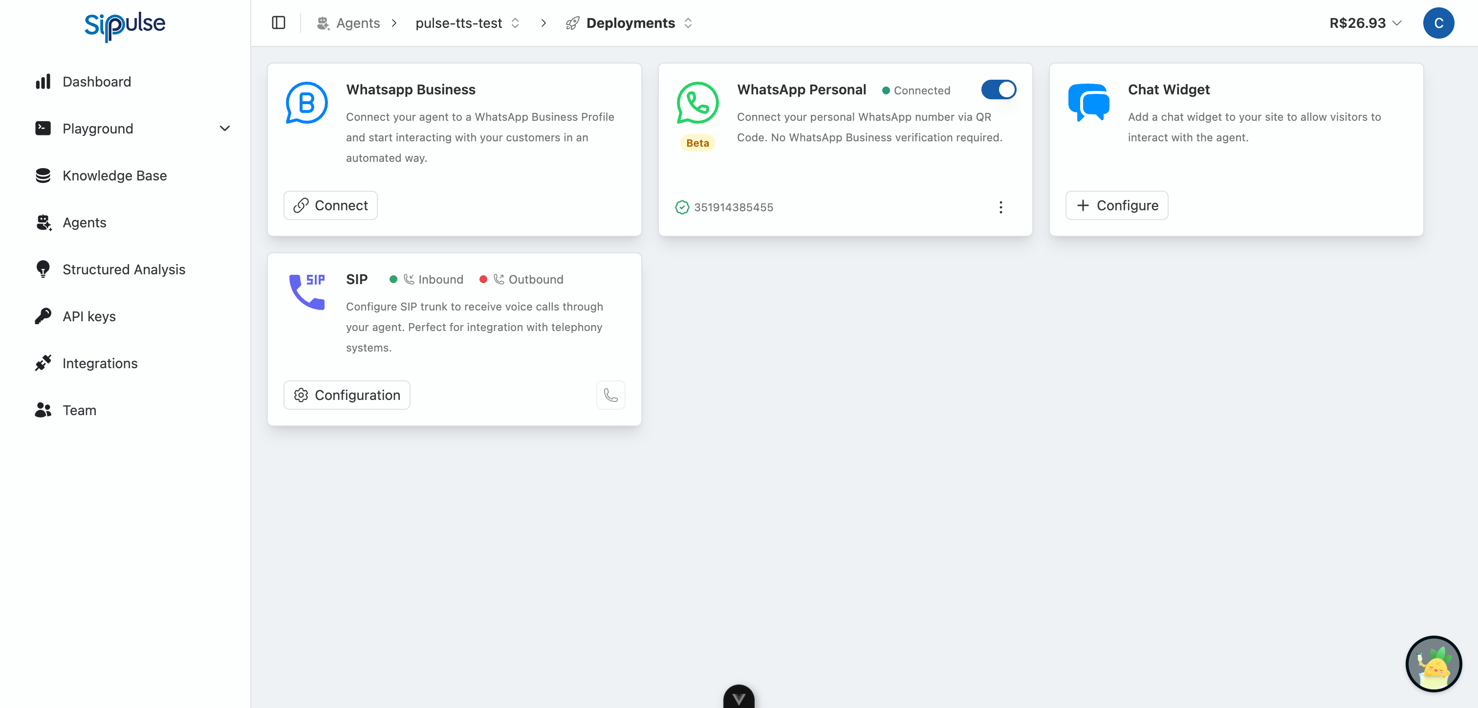 WhatsApp Personal Connected