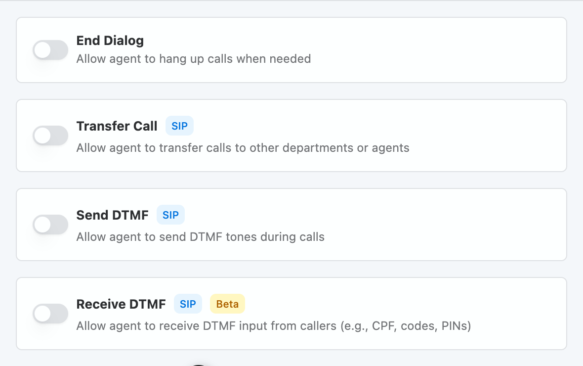 Voice Tools Configuration